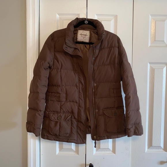 Limited Too size 18 brown down feather puffer coat unisex - Picture 1 of 6